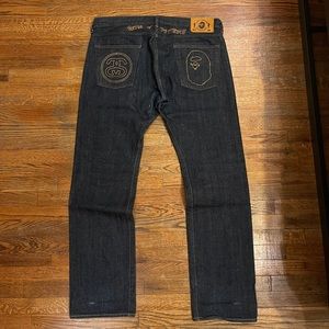 BAPE x Stussy Selvedge Denim Jeans